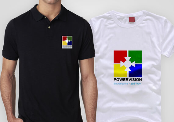 shirt Printing For Powervision tv