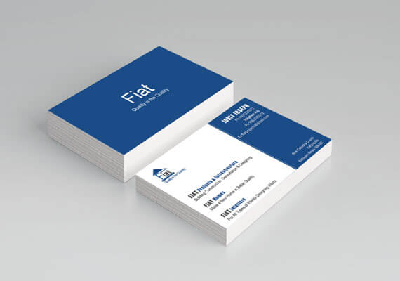 Business Card Design For Fiat