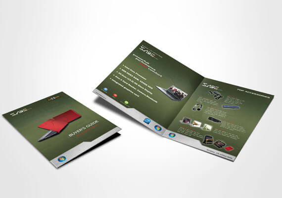 Brochure Design For Zage Computer Shop Kottaym